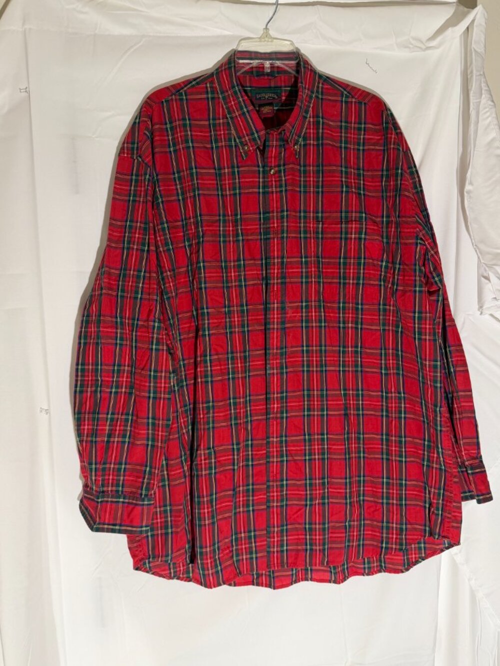 Saddlebred Mens Plaid Red Shirt